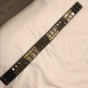 BCBG studded high waist belt